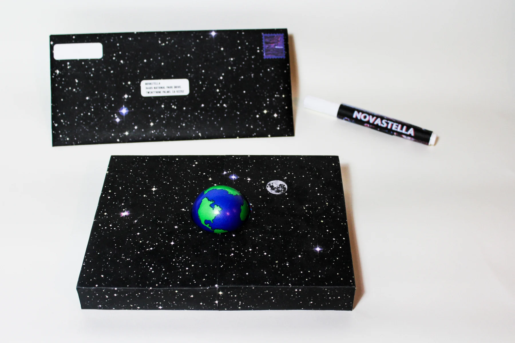 Novastella — invitation and packaging detail 3