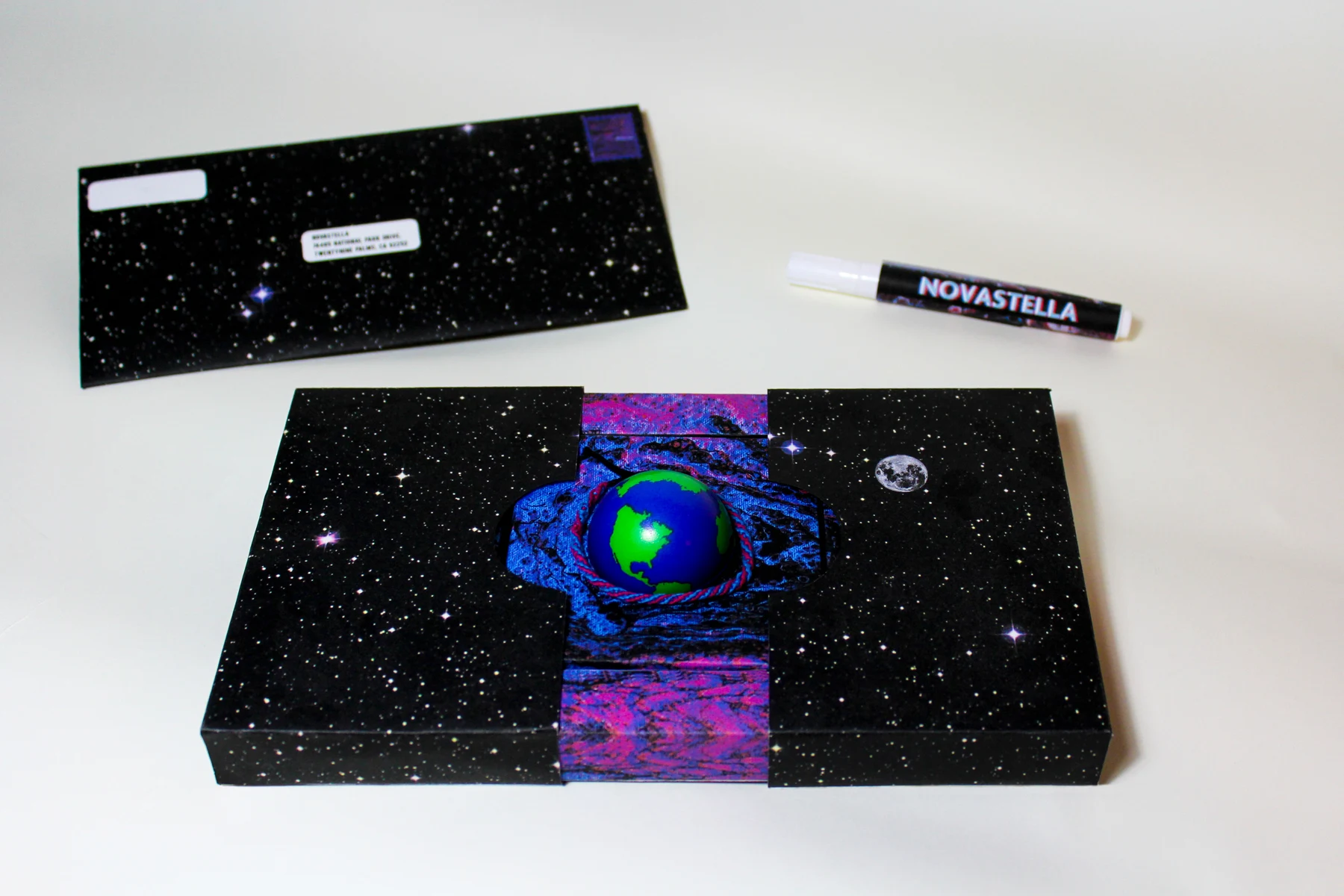 Novastella — invitation and packaging detail 4