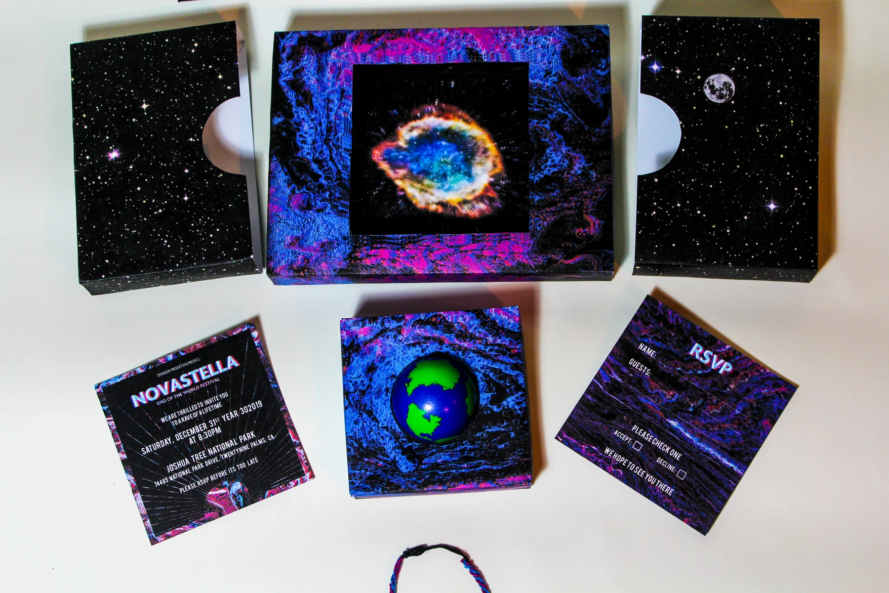 Novastella — Festival concept · Invitation design