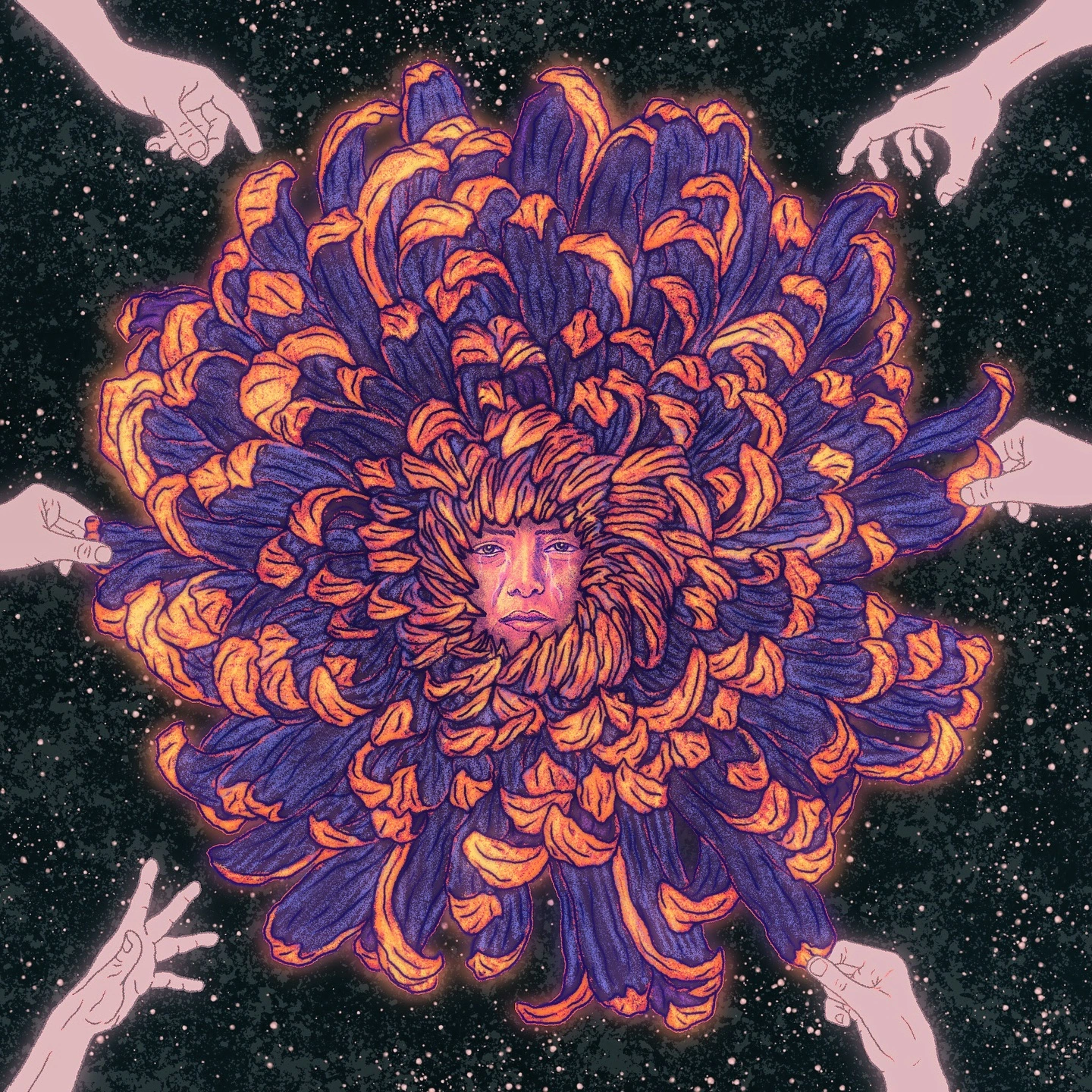 Plucking Petals — finished artwork